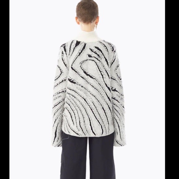 3.1 Phillip Lim Zebra Fringe Turtleneck Sweater - Picture 9 of 11
